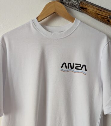 Anza wave icon t-shirt – White