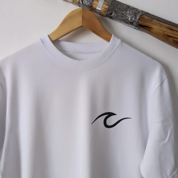 Wave icon t-shirt - White